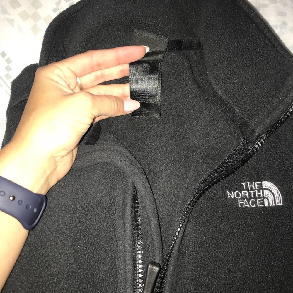 XS Black North Face zip up